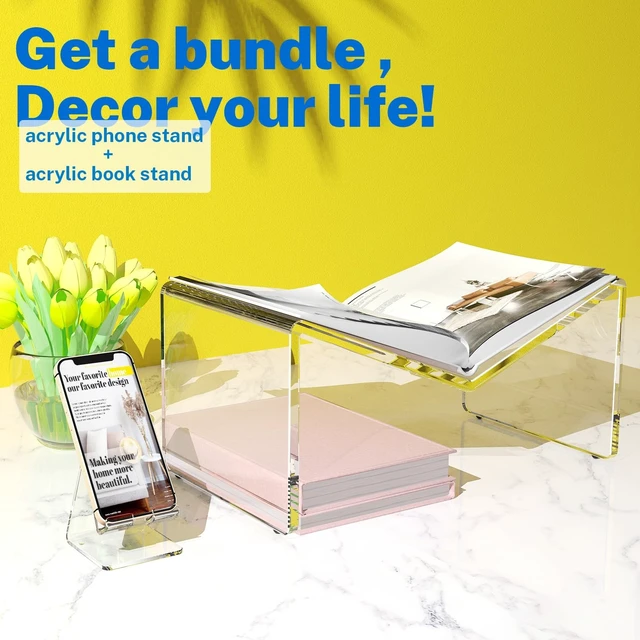 Alt view image 14 of 14 - Acrylic Cell Phone Stand, Portable Clear Phone Stand for Desk, Compatible with Phone16 15 14 13 Pro Max Mini 12 11 Plus SE, Switch, Android Smartphone, Pad, Tablet, Desk Accessories
