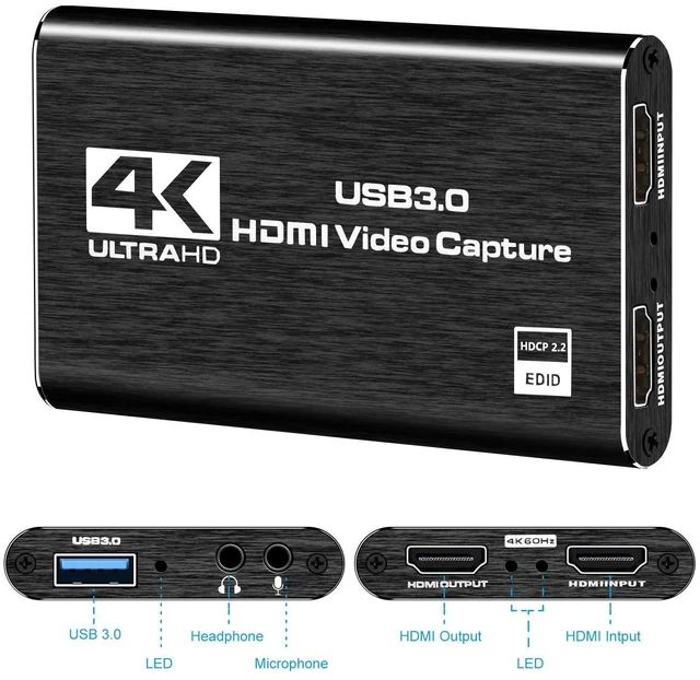 Alt view image 9 of 14 - Capture Card Nintendo Switch, 4K HDMI Video Capture Card, 1080P 60FPS, HDMI to USB 3.0 Capture Card for Streaming Work with Camera/Xbox/PS4/PS5/PC/OBS