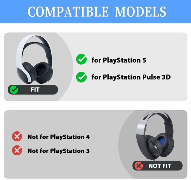 Alt view image 9 of 14 - Pulse 3D Earpads Cushions Replacement for Sony PlayStation 5 Pulse 3D PS5 Headset,PS5 Cooling Gel Ear Pads Replacement Ear Cushions,Ear Cups Accessories with Noise Isolation Foam(Black)