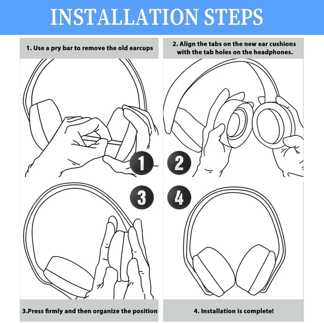 Alt view image 14 of 14 - Pulse 3D Earpads Cushions Replacement for Sony PlayStation 5 Pulse 3D PS5 Headset,PS5 Cooling Gel Ear Pads Replacement Ear Cushions,Ear Cups Accessories with Noise Isolation Foam(Black)