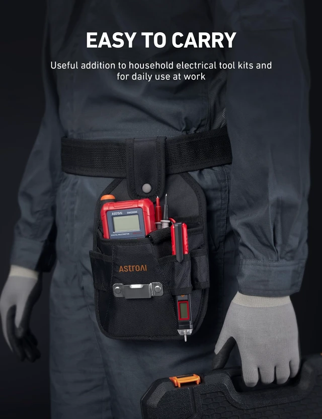 Alt view image 14 of 14 - VTS1000H Voltage Tester with Screwdriver, Non-Contact Electrical Tester, Dual Range AC 12V/70V-1000V, Live Wire Test, Wire Breakpoint Finder, Audible Alarm, LCD Percentage Display, Red