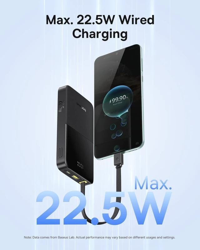 Alt view image 10 of 14 - Portable Charger, 10000mAh Fast Charging Power Bank, 22.5W PD3.0 QC3.0 Battery Pack Built-in USB C Braided Cable, Travel Essentials for iPhone 17 16 15, iPad, S25/S24, Indoor/Outdoor, Travel
