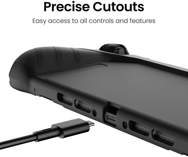 Alt view image 13 of 14 - P2 Shield Dockable Case and Screen Protector for Nintendo Switch 2 2025, TPU Grip Protective Cover and 9H Tempered Glass Film with Alignment Installation Frame, Black