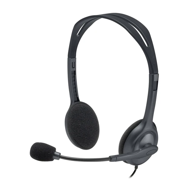 Alt view image 11 of 14 - Wired Headset, Stereo Headphones with Noise-Cancelling Microphone, 3.5 mm Audio Jack, PC/Mac/Laptop/Smartphone/Tablet - Black