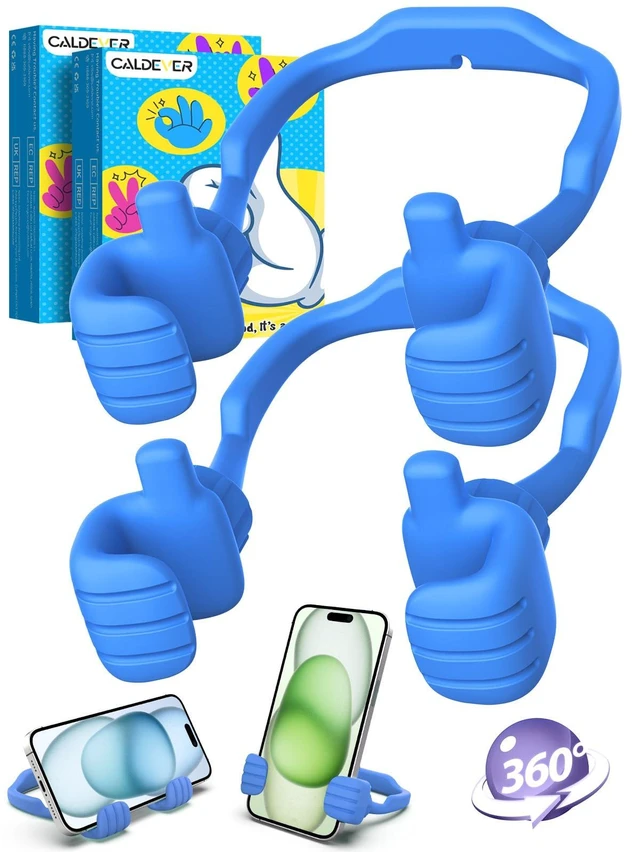 Alt view image 8 of 14 - Teen Boys Gifts for Men Adults Fathers Day Cell Phone Stand: UPGRADE Gifts for Kids Son Adjustable Lazy Thumbs Up Phone Holder for Desk Cool Gadgets Fun Gifts ideas for Him Husband Stocking Stuffers
