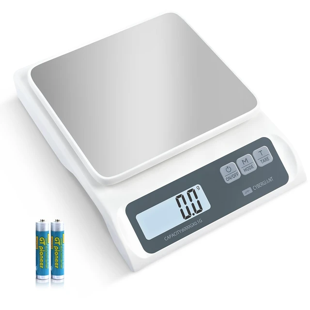 Alt view image 8 of 14 - 13lb/0.1g Precision Digital Food Scale - Meal Prep Kitchen Baking & Espresso Coffee - Gram Scale with Stainless Steel Platform & LCD Display