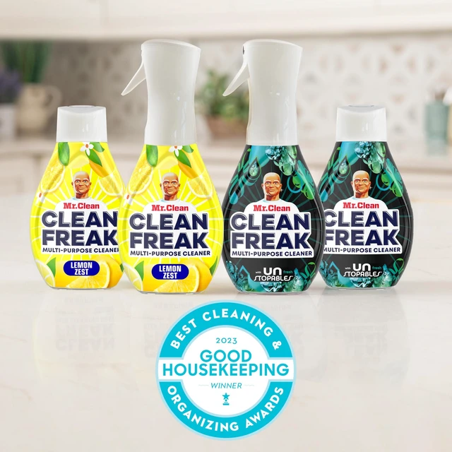 Alt view image 13 of 14 - Clean Freak Multi Surface Cleaning Spray, Deep Cleaning Mist Starter Kit and Refill Bundle, Lemon Zest Scent, 64 fl oz