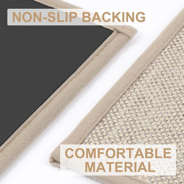 Alt view image 10 of 14 - Door Mat 17"x29", Non Slip Door Mat Indoor Entrance, Rubber Backing Indoor Door mats Washable Absorbent Low-Profile Doormat Front Entryway Entry Resist Dirt Inside Door Mats, Khaki