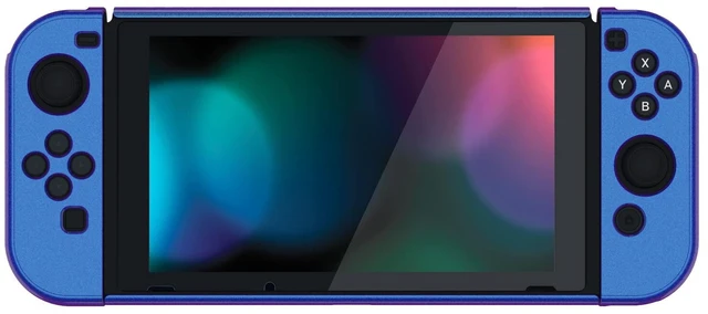 Alt view image 12 of 14 - Ergonomic Grip Case for Nintendo Switch, Upgraded Protective Hard Case Protector for Switch - Shock-absorbent Anti-Scratch Dockable Durable Cover Game Accessories, Chameleon Purple Blue