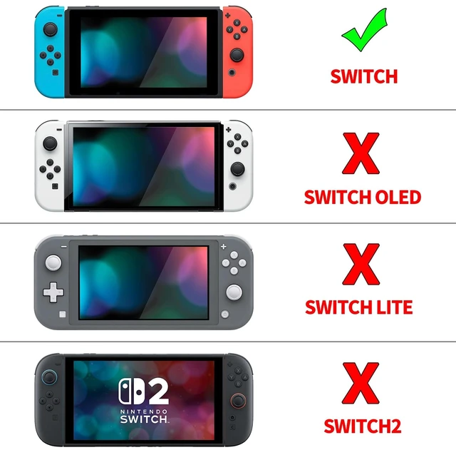 Alt view image 9 of 14 - PlayVital Back Cover for Nintendo Switch Console,Joycon Handheld Controller Separable Protector Hard Shell,Dockable Protective Case for Nintendo Switch - Matcha Green (NOT for Switch 2)