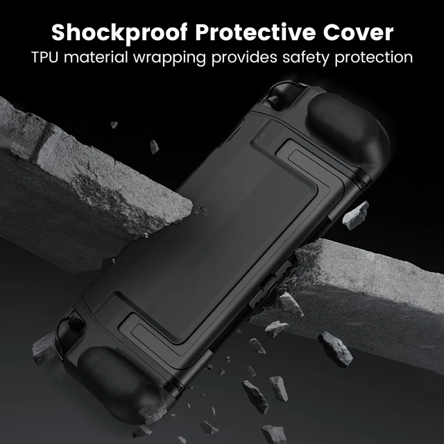 Alt view image 12 of 14 - for Switch 2 Grip Case (2025), Dockable Case with Ergonomic Grip for Handheld as a Real Gamepad, Shockproof Protective Case Accessories for Switch 2