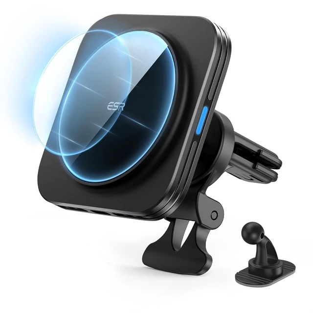 Alt view image 8 of 14 - for MagSafe Car Mount Charger,15W Magnetic Wireless Car Charger, for MagSafe Car Charging, Air Vent Dashboard Phone Holder Mount for iPhone Air 17 Pro Max 16 15 14 13 12, Galaxy S26, Fast Charging