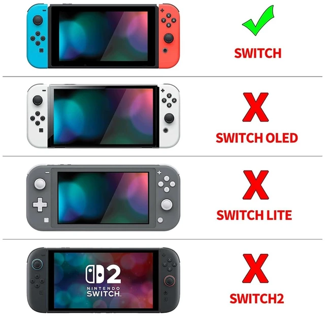 Alt view image 10 of 14 - Glitter Clear Case for Nintendo Switch 2017 Only, Soft TPU Protective Cover with Screen Protector and 2 Thumb Grip Caps, Cute Protective Shell for Girls and Gamers