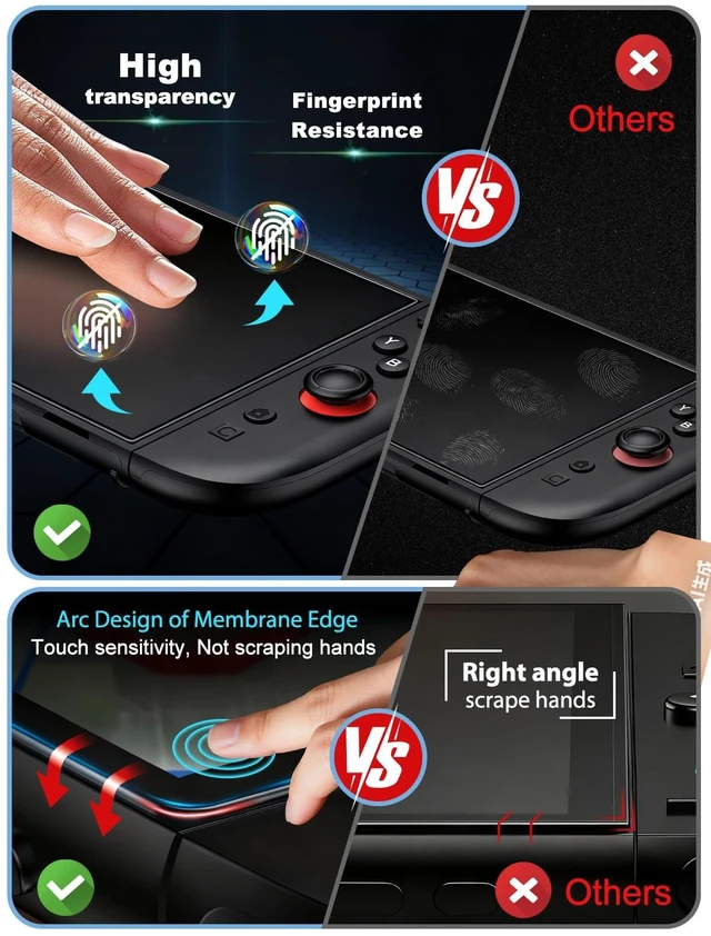 Alt view image 14 of 14 - High-end Quality Upgrade Large Capacity Travel Carrying switch 2 case for Nintendo Switch 2 Accessories and Console 2025, with switch 2 Grip Protective Case Cover and Joycon Thumb Grip