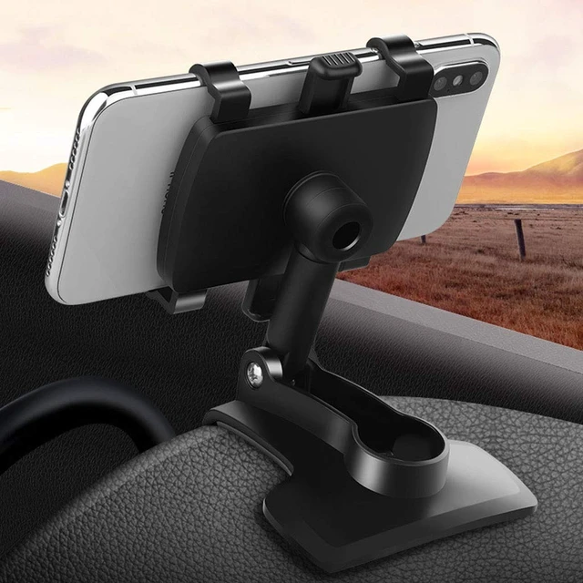 Alt view image 12 of 12 - Phone Holder Mount,360 Degrees Rotation Dashboard Phone Holder for iPhone,Samsung,Google,Nokia,and 4 to 7" Smartphones