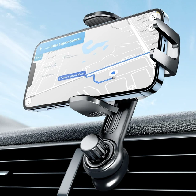 Alt view image 8 of 14 - Car Vent Phone Mount, Car Phone Holder Mount with Swing Arm Air Vent Clip Car Mount Cell Phone Holder Car for iPhone 17/16/ 15/14/ 13 Pro Max & All 4.7" - 6.9" Android Smartphone