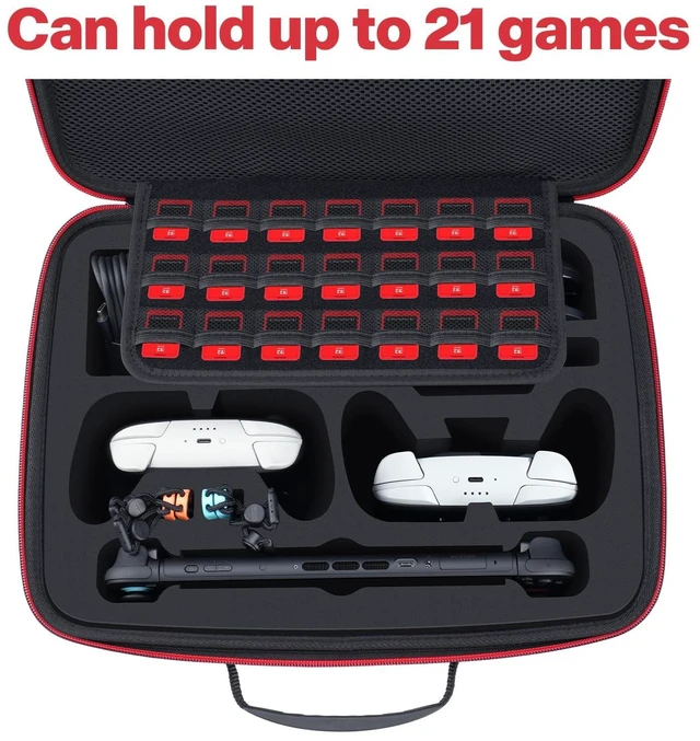 Alt view image 12 of 14 - Travel Case Compatible with Nintendo Switch 2, Controller & Accessories