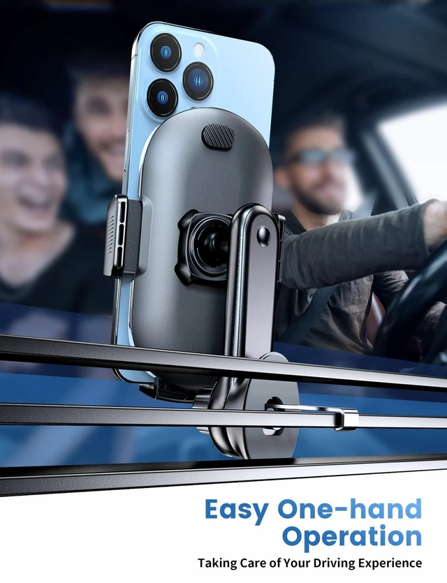 Alt view image 14 of 14 - Car Vent Phone Mount, Car Phone Holder Mount with Swing Arm Air Vent Clip Car Mount Cell Phone Holder Car for iPhone 17/16/ 15/14/ 13 Pro Max & All 4.7" - 6.9" Android Smartphone