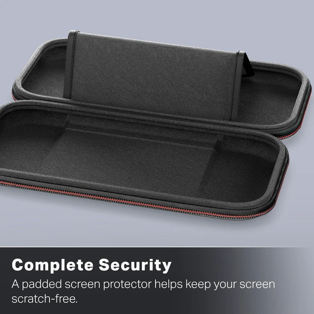 Alt view image 14 of 14 - Slim Case for Nintendo Switch 2 - Dark Heather Grey, Officially Licensed, Protective Case, Holds 10 Game Cards, Padded Screen Protector, Built-in Play Stand