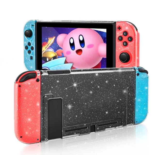 Alt view image 8 of 14 - Dockable Crystal Case for Nintendo Switch, Glitter Bling Cover with Shock-Absorption and Anti-Scratch Design Protective Case - Crystal Glitter