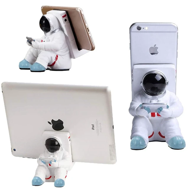 Alt view image 9 of 14 - Phone Holder for Desk, Creative Astronaut Cell Phone Stand Tablets Phone Holder Phone Supporter for iPhone, Ipad, Samsung Phone