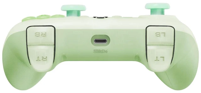 Alt view image 10 of 14 - Ultimate Mini Wired Controller for Xbox with RGB Lighting Fire Ring, Hall Effect Joysticks and Triggers, for Xbox Series X|S, Xbox One, Windows 10/11 - Officially Licensed (Translucent Green)