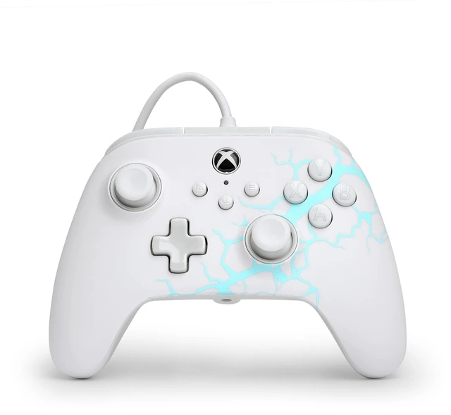 Alt view image 8 of 14 - Advantage Wired Controller for Xbox Series X|S - Arctic Ice, gamepad, hall effect thumbsticks, gaming controller, USB-C, Works with Xbox One, Officially Licensed