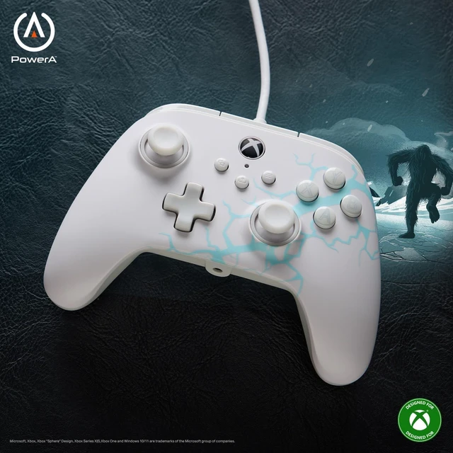Alt view image 9 of 14 - Advantage Wired Controller for Xbox Series X|S - Arctic Ice, gamepad, hall effect thumbsticks, gaming controller, USB-C, Works with Xbox One, Officially Licensed