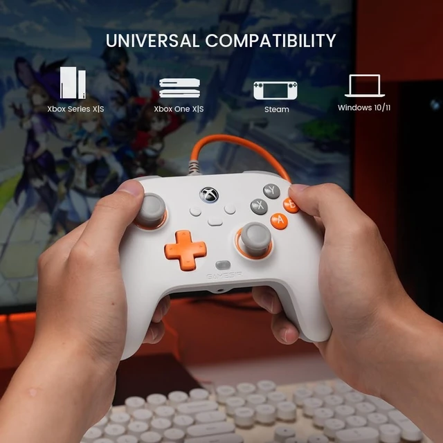 Alt view image 9 of 14 - Wired Controller with Hall Effect Joysticks, Plug and Play Gaming Gamepad for Xbox Series X|S, Xbox One, Windows 10/11 & Steam, 3.5mm Audio Jack