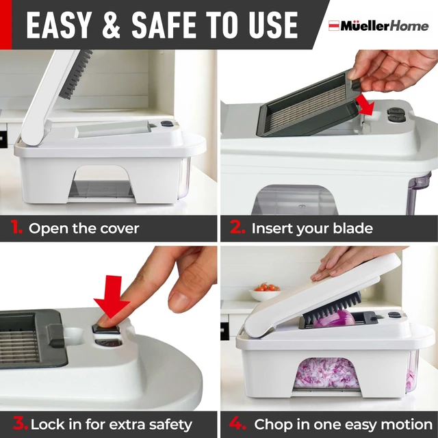 Alt view image 14 of 14 - Pro-Series All-in-One, 12 Blade Mandoline Slicer for Kitchen