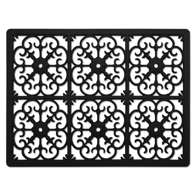 Alt view image 8 of 14 - Extra Large, Thick, Silicone Trivet for Hot Dishes, Pots, and Pans, Heat Resistant Mat for Countertop, Hot Pad for Kitchen, Easy to Clean, 16 x 12 x 3/8 Inches, Black