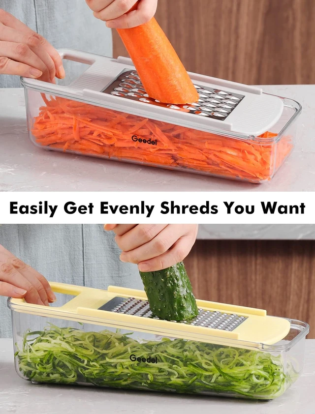 Alt view image 10 of 14 - Professional Mandoline Slicer for Kitchen, Multi Purpose Vegetable Slicer Cutter, Vegetable Cutter Onion Cutter for Veggie Fruit Cheese