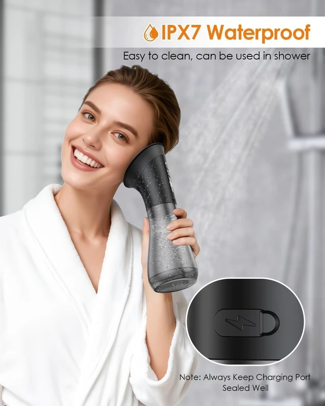 Alt view image 12 of 14 - Electric Ear Wax Removal with One-Piece Waste Tank and Smart Display, IPX7, 3 Targeted Modes, 230ml Detachable Tank, 12 Nozzles