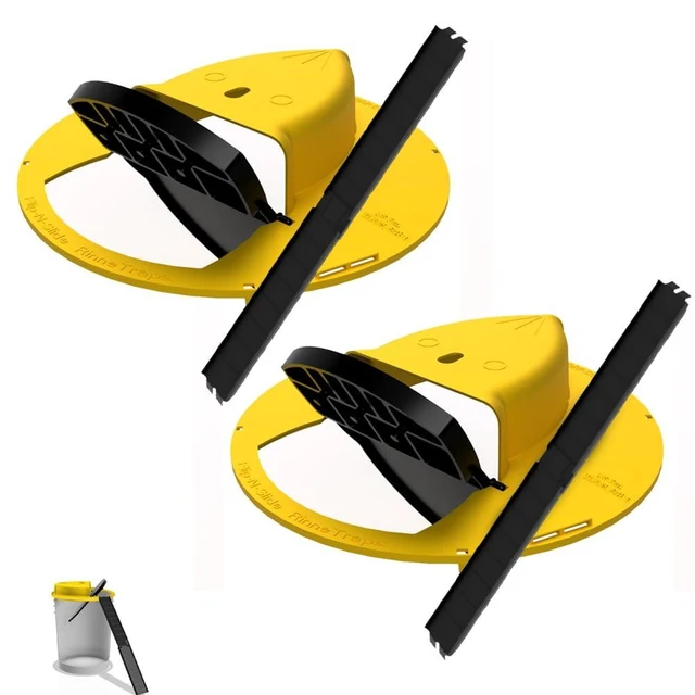 Alt view image 8 of 14 - Flip N Slide Bucket Lid Mouse Trap |2 Pack| |Multi Catch| |Made in USA | US Pat D1,039,648s