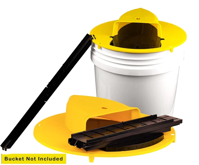 Alt view image 10 of 14 - Flip N Slide Bucket Lid Mouse Trap |2 Pack| |Multi Catch| |Made in USA | US Pat D1,039,648s