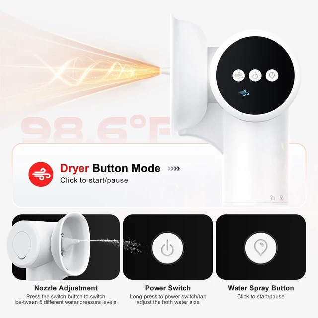 Alt view image 13 of 14 - Upgraded Ear Wax Removal, Electric Ear Cleaner with Mild Drying Ear Cleaner | Safe & Gentle Automatic Ear, Cleaning with Dual-Compartment Design, Electric Ear Wax Removal 5 Pressure Settings, IPX7