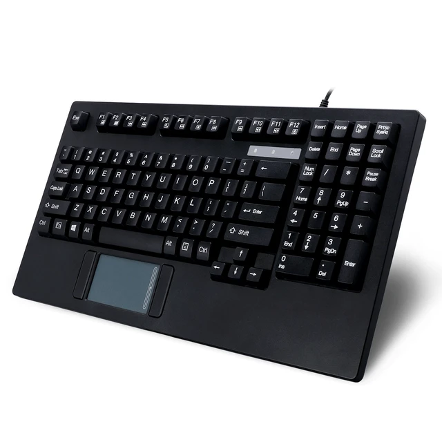 Alt view image 8 of 14 - Easytouch Rackmount USB Touchpad Keyboard, Black