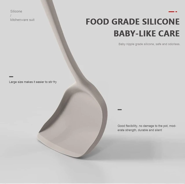 Alt view image 11 of 14 - Silicone Cooking Utensils Set - 446°F Heat Resistant Kitchen Utensils,Turner Tongs,Spatula,Spoon,Brush,Whisk,Kitchen Utensil Gadgets Tools Set for Nonstick Cookware,Dishwasher Safe