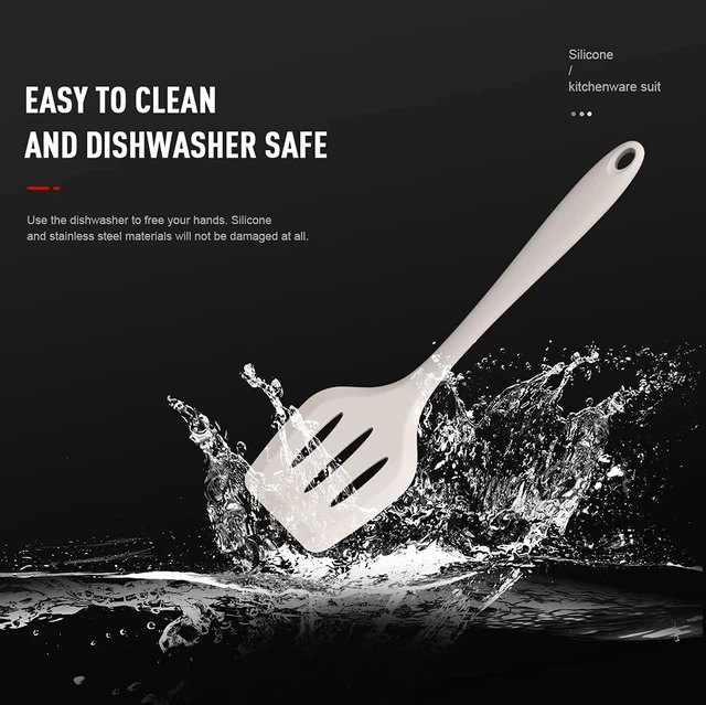 Alt view image 10 of 14 - Silicone Cooking Utensils Set - 446°F Heat Resistant Kitchen Utensils,Turner Tongs,Spatula,Spoon,Brush,Whisk,Kitchen Utensil Gadgets Tools Set for Nonstick Cookware,Dishwasher Safe