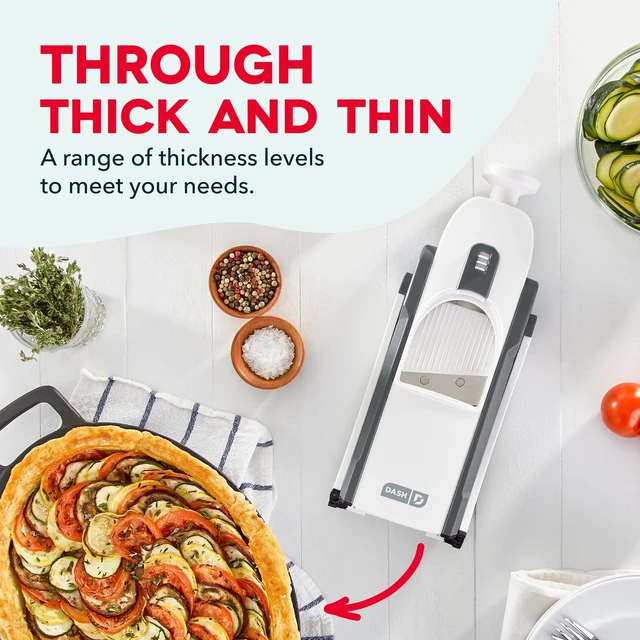 Alt view image 10 of 14 - Safe Slice® Mandoline - Compact, Foldable Food Slicer - Slice, Dice, Julienne & More - Perfect for Quick Food Prep - Recipe Guide Included - Cool Grey