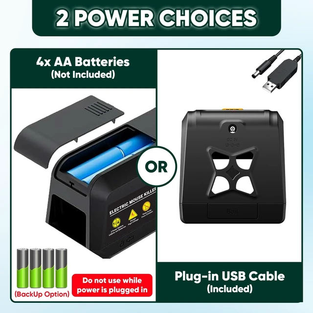 Alt view image 10 of 14 - Large Electric Rat Trap Mouse Traps for Indoor Home No Touch Instant Kill
