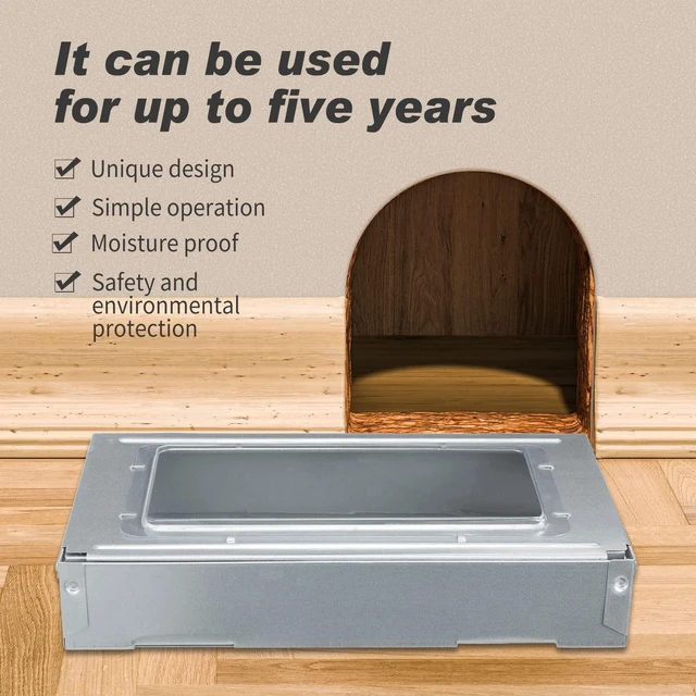 Alt view image 13 of 14 - Multi Catch Mice Trap Clear Top Humanized Mouse Trap Rodent for Indoor Outdoor Rat Control Pet and Security (6.3 Inch,Silver)