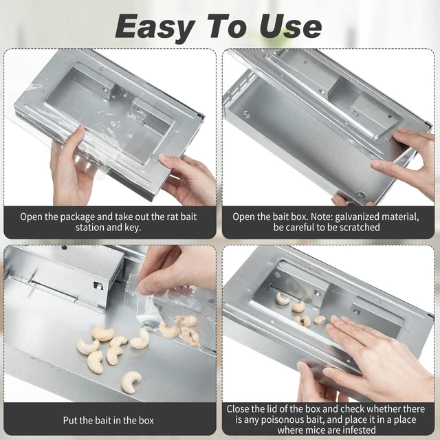 Alt view image 12 of 14 - Multi Catch Mice Trap Clear Top Humanized Mouse Trap Rodent for Indoor Outdoor Rat Control Pet and Security (6.3 Inch,Silver)