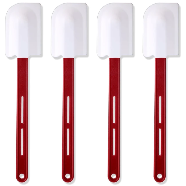Alt view image 7 of 12 - High Temp Silicone Spatulas Heat Resistant Rubber Spatula Commercial Silicone Scraper with Handle for Kitchen Cook Baking Mixing Utensil, Dishwasher Safe (14 Inch)