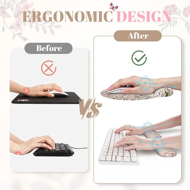 Alt view image 10 of 14 - Beige Keyboard Mat 35.4"x15.7", Desk Protector for Workspace