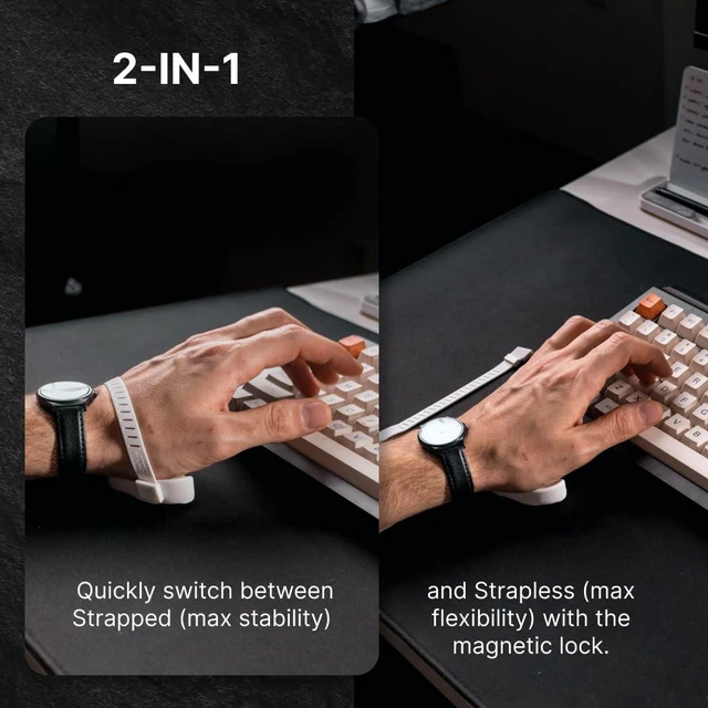 Alt view image 11 of 14 - Advanced Ergonomic Right-Handed Gaming Wrist Rest for Mouse - Superior Support for Serious Gamers - Anti-Fatigue, Smooth Glide (Small, Right, Black)