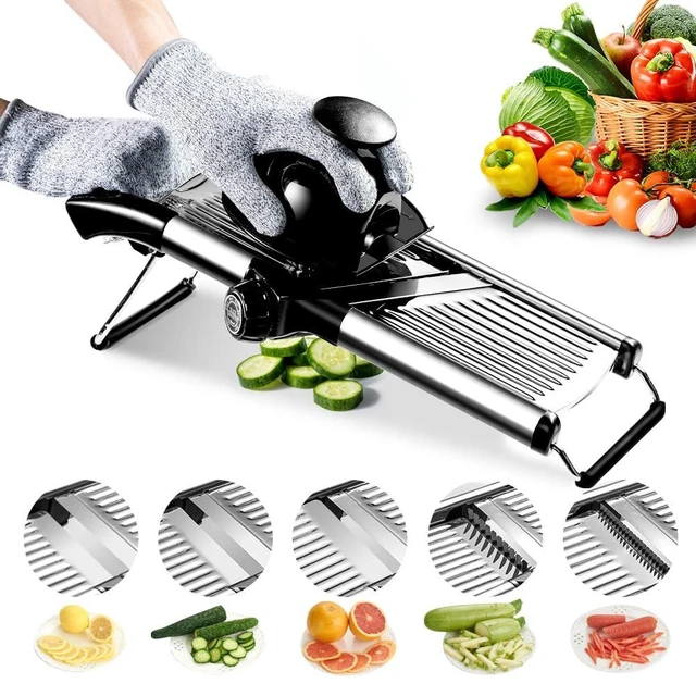 Alt view image 8 of 14 - Mandoline Slicer for Kitchen, Mandolin and Julienne for Vegetables