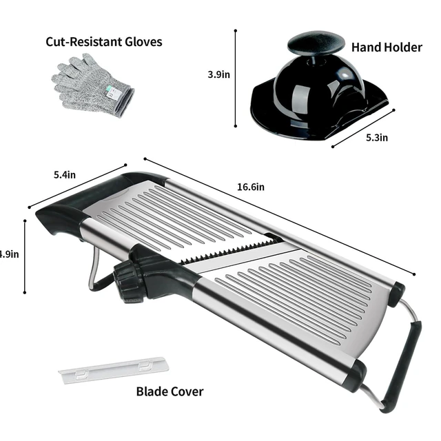 Alt view image 12 of 14 - Mandoline Slicer for Kitchen, Mandolin and Julienne for Vegetables
