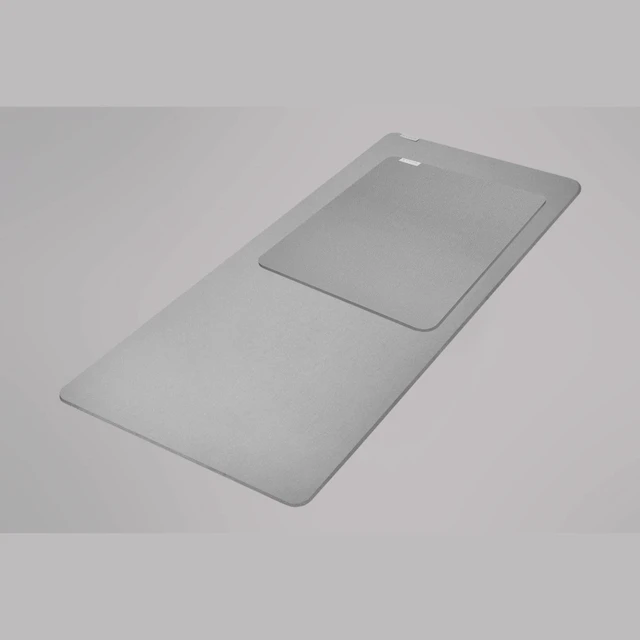 Alt view image 14 of 14 - Glide Soft Mouse Mat, Textured Micro-Weave Cloth, White, XXL