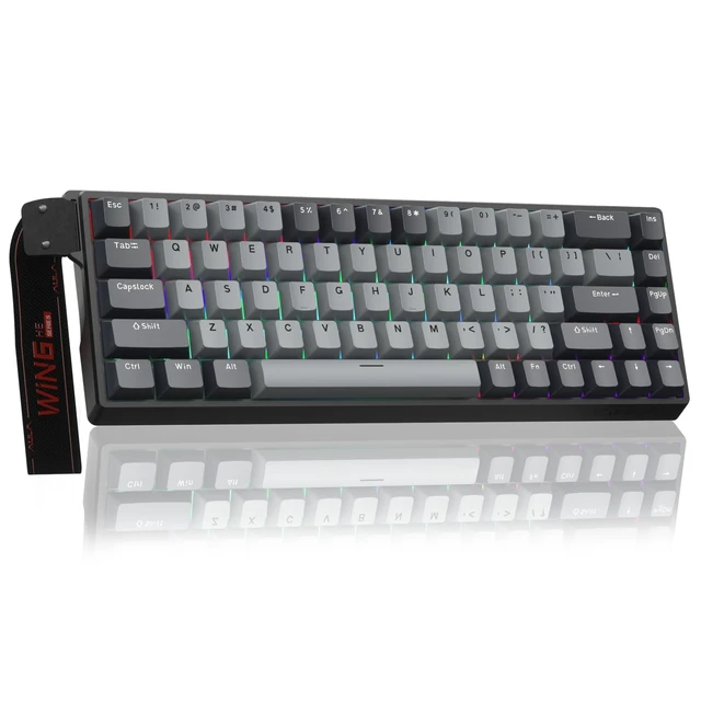 Alt view image 8 of 14 - Hall Effect Gaming Keyboard with Magnetic Switch, Fast Trigger Mode Adjustable Actuation, 8KHz Polling Rate, Wired RGB Backlit Mechanical Gaming Keyboard 60 Percent Compact Design